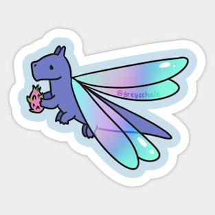 Dragon-Fruit-Fly Sticker